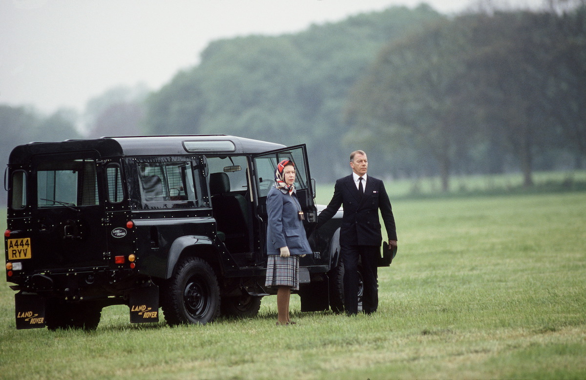 The Queen and her Land Rover Defender