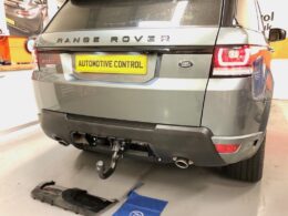 Range Rover Sport Autobiography with a detachable tow bar.
