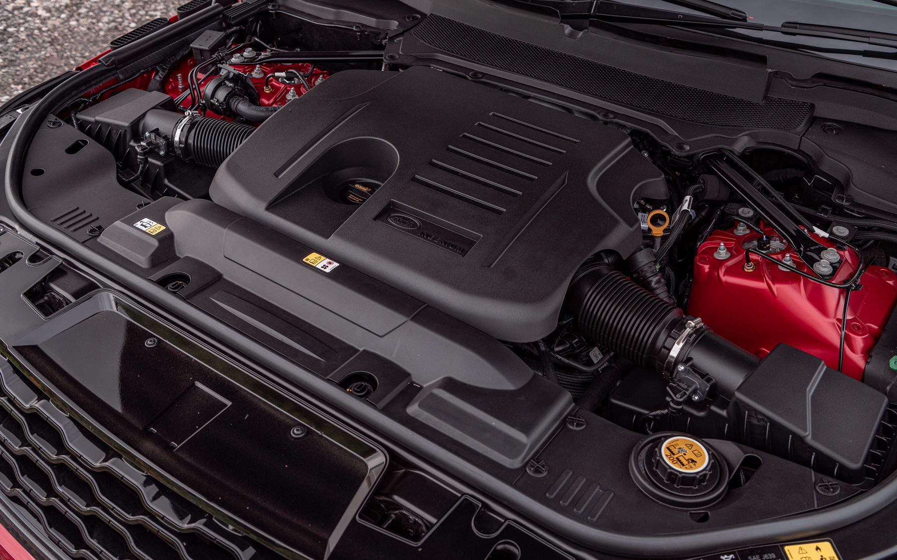 Range Rover HST engine bay.