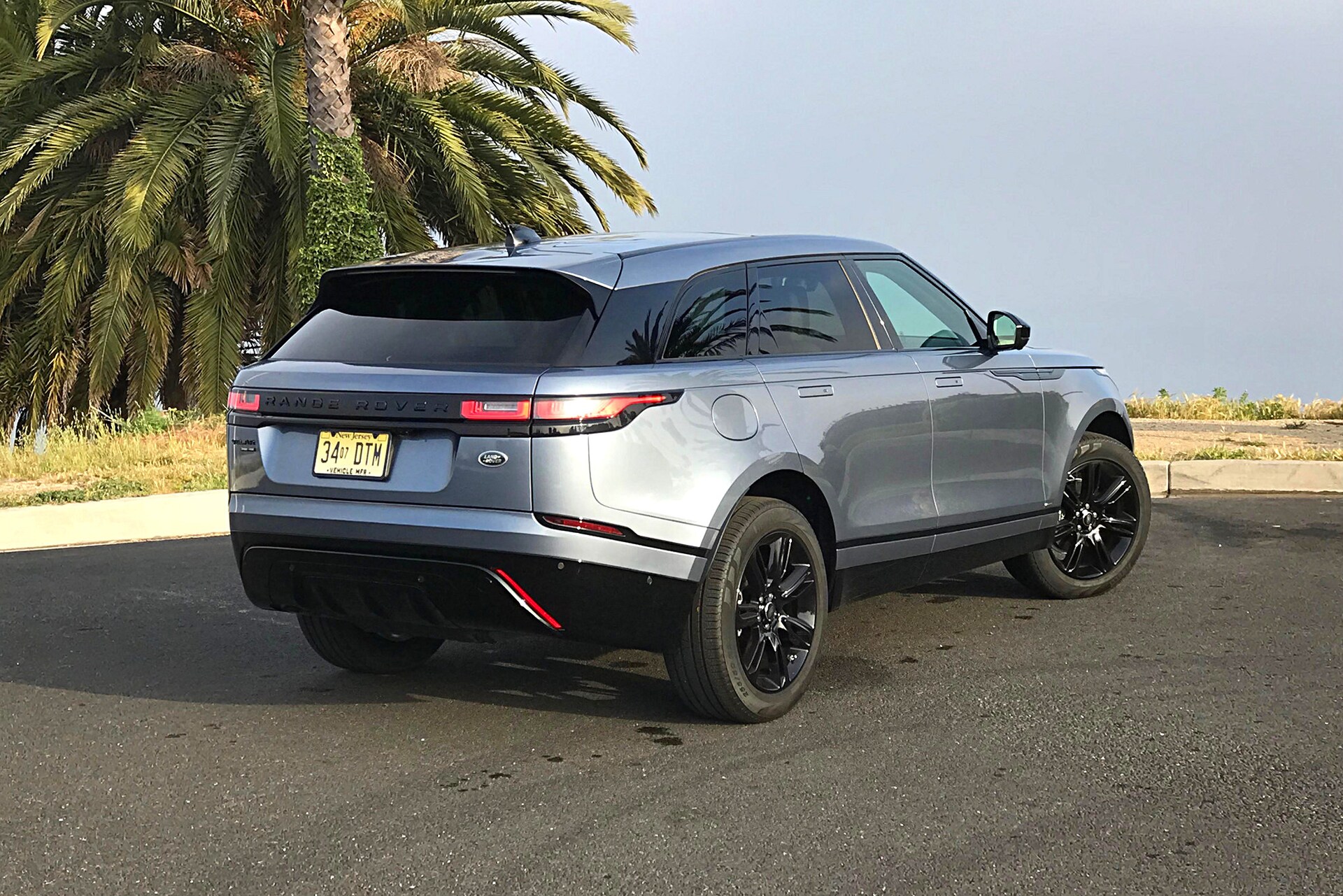 Range Rover Velar parked.